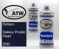Preview: Subaru, Galaxy Purple Pearl, ZDD: 400ml Sprühdose + 400ml Klarlack - Set, von ATW Autoteile West.